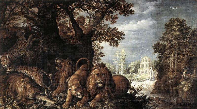 Landscape with Wild Animals, Roelant Savery